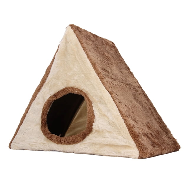 Cat Scratcher House Design MultiFunctional Sisal Pine Wood Stress Relief Cat Bed Cave, Foldable Design For Muscle Exercise