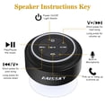thumbnail image 5 of HAISSKY Altavoces de ducha Bluetooth, altavoz inalámbrico portátil con ventosa, altavoz impermeable IP67 con luz LED, se empareja fácilmente con teléfonos, tabletas, computadora, regalo para hombres y, 5 of 5