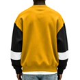 thumbnail image 3 of qafoshin Mens Color Block Crew Neck Long Sleeve Pullover Tops, Fashion Basic Regular Fit Casual Sweatshirts, 3 of 5