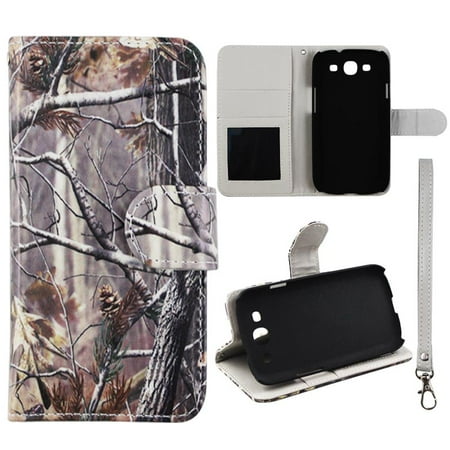Samsung Galaxy S3 Iii I9300 Camo Pinetree Wallet Folio Case for Samsung Galaxy S3 III i9300 Fashion Flip PU Leather Cover Card Slots & Stand ()