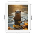 thumbnail image 2 of Paint by Numbers Kit for Adults, Otter In Calm Sunset Pond Paint by Numbers, Easy Paint by Numbers Kit for Adults Beginner, DIY Adult Paint by Number Kits on Canvas, 12x16in Home Decor, 2 of 7