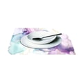 thumbnail image 3 of Blue Purple Golden Marble 4 PCs Placemats Set Linen Non-Slip Table Mat Rectangular Washable for Dining Kitchen Party 12"x18", 3 of 8