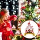 thumbnail image 1 of Xihbxyly Adorno para Árbol de Navidad, Diseño de Papá Noel de Madera, Colgante de Ciervo Realista, Material Acrílico, Detalles Exquisitos, Decoración Navideña para El Hogar, Juego de 1 Pieza, 1 of 3