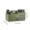 thumbnail image 4 of [936756 Especificaciones Con Video] Balde Almacenamiento para Exteriores 5 Litros Con Grifo Balde Potable Balde Almacenamiento para Automóvil Tanque para Acampar [Army Green 5L], 4 of 9