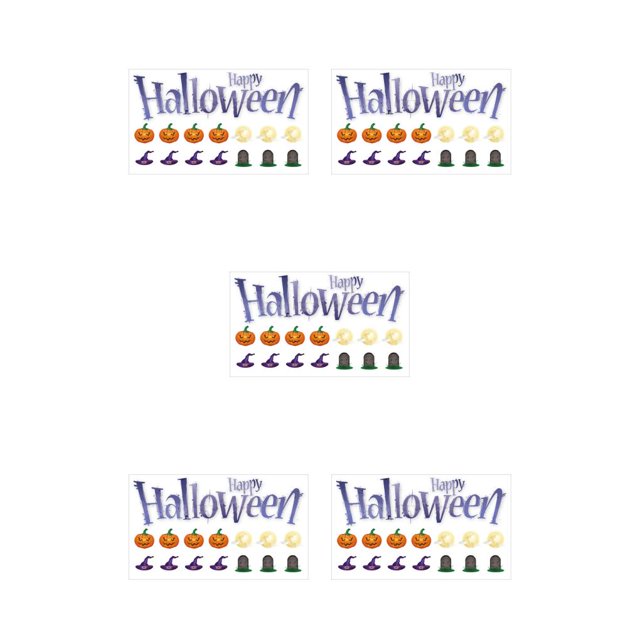 heritaly 4 Pieces Reinforcement Labels Repair Subsidy Strong Viscosity Doughnut Shape Small Hole Stickers Set for Recipes Binders Halloween 5Set