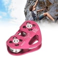 thumbnail image 4 of Polea de Escalada, Poleas de Doble Cuerda de Aluminio para exteriores, Polea de Polea de Escalada de Eje Tierno Flojo para Montañismo, 4 of 7