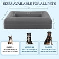 thumbnail image 2 of PETMAKER Dog Bed with Bolster, Nonslip Bottom, and Washable Cover (Gray), 2 of 7