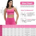 thumbnail image 5 of Teqhome Strappy Sports Bras for Women Padded Sports Bra Tank Top Square Neck Low Impact Bra Low Support Yoga Workout Yoga Bra (XL, White), 5 of 12