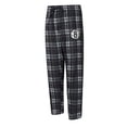 thumbnail image 4 of Men's Concepts Sport Black/Heather Gray Brooklyn Nets Regulate Long Sleeve T-Shirt & Plaid Pant Set, 4 of 5