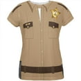 thumbnail image 1 of Halloween Sheriff Costume All Over Womens T Shirt, 1 of 2