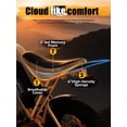 thumbnail image 4 of Adult Electric Dirt Bike – 29 MPH, 48V 20.8Ah Battery, 20"x4.0 Fat Tires, Up to 80 Miles Range, NFC Unlock, 7-Speed Dual Suspension, Streamlined Frame, Orange, 4 of 7