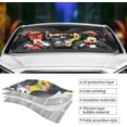 thumbnail image 4 of Cute mouse Windshield Sun Shade - mickey Car Window Shades Front Windshield - Foldable Windshield Sunshade, Block Uv Rays, Protect and Cool Vehicle Interiors-51.2"L x 27.5"W, 4 of 7