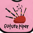 thumbnail image 4 of Inktastic Bagpiper Kids Future Piper Boys or Girls Baby Bib, 4 of 4