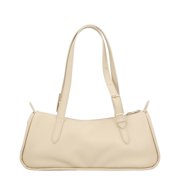 Longchamp Long Leather Shoulder Bag, White