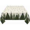 thumbnail image 3 of Xmas Tablecloth 54×54 Inch Square Trees Holiday Winter Snowflake Table Cloth Water-Resistant Spill-Proof Washable Fabric Tablecover for Kitchen Dining Party Picnic Indoor Outdoor, 3 of 6