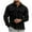 Black, variant on Wyobmus Mens Fleece Lined Slim Fit Jacket Fashion Solid Color Notched Lapel Single Breasted Jacket With Pocket Black