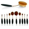 thumbnail image 6 of Beauty Experts Set of 10 Oval Beauty Brushes by VistaShops, 6 of 6