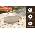 thumbnail image 3 of Modern Leisure Chalet Outdoor Patio Ottoman Cover, 48"L x 25"W x 18"H, Beige, 3 of 11