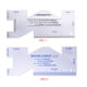 thumbnail image 2 of Regla de retales de costura DIY, herramienta de calibre de medición de costura de aleación de aluminio para tejer acolchado y confección Scienceny HA2036-02B, 2 of 5