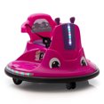 thumbnail image 4 of Canddidliike 12V Spin Ride on Bumper Car w/ Remote Control for Kids Toddlers, Rose Red, 4 of 10