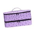 thumbnail image 3 of Bolsa para el cabello Soporte a prueba de polvo de gran capacidad para viajes de viaje de negocios púrpura, 3 of 7