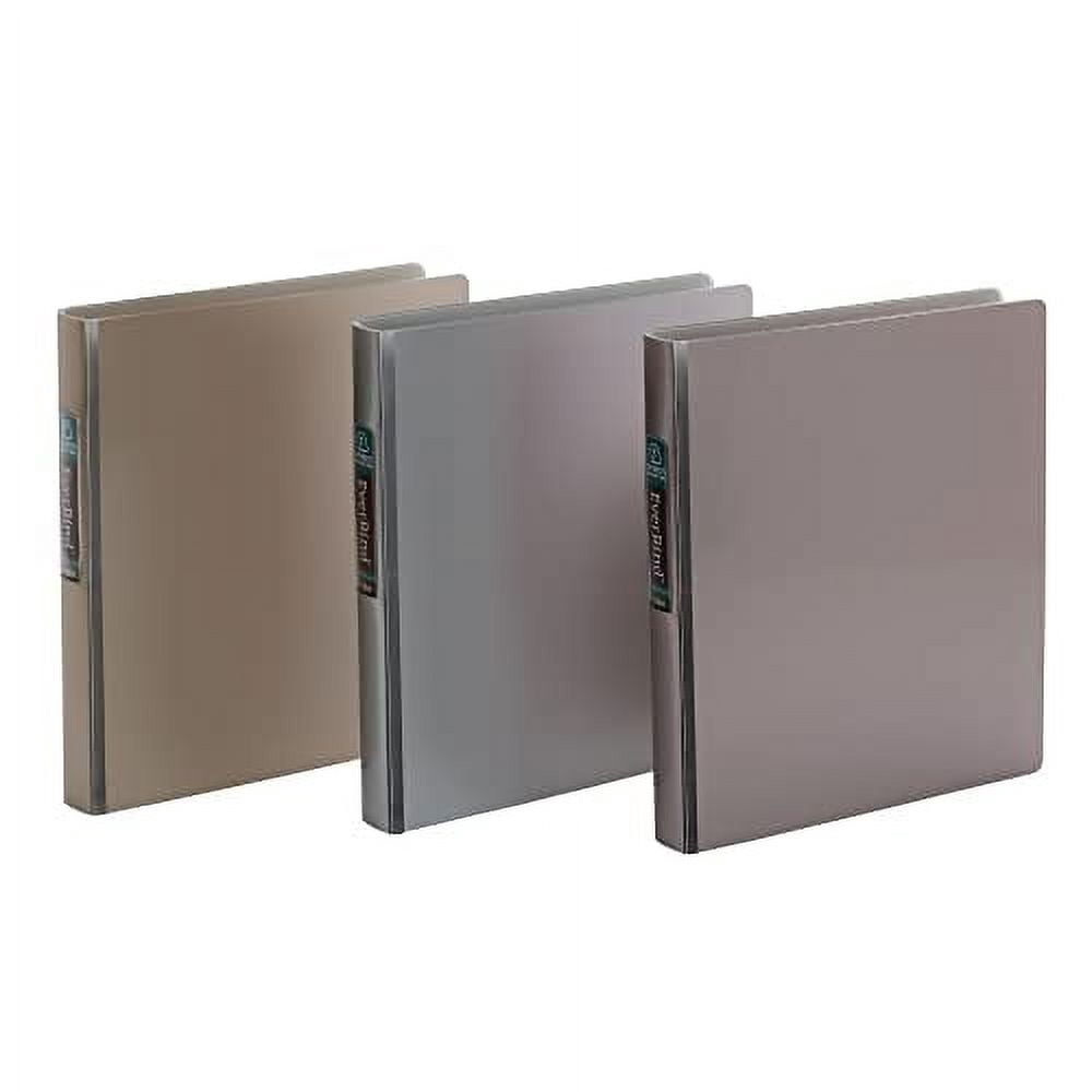 Office Depot® Brand Everbind Fashion 3-Ring Binder, 1" Round Rings, Assorted Metallic Colors, Pack Of 12