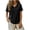 #0163-Black, variant on Women's Casual Tops V Neck Short Sleeve Cutout Shoulder Curved Hem Tops Summer Loose Fit Comfy Tunics Gift