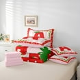 thumbnail image 6 of Manfei Polka Dots Initial A 7-Piece Twin Bedding Set - Kawaii Strawberry/Christmas, 6 of 8