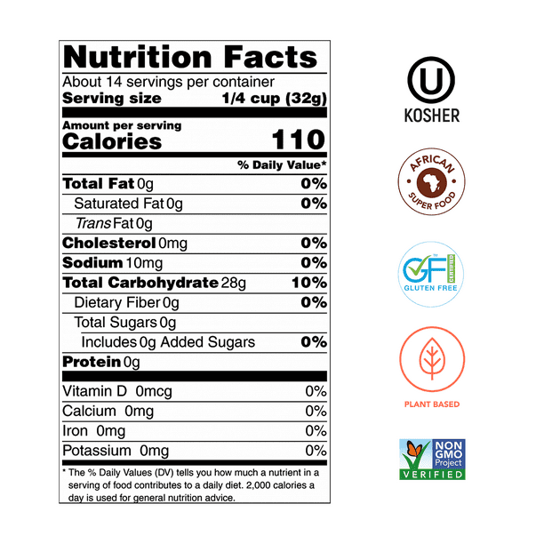 Iya Foods Premium Tapioca Starch Flour 2.5 lbs. bag. Plant-Based,  Grain-Free, Vegan, Gluten-Free, Non-GMO, Allergen-Free, Pure. Made with  100% Cassava ...
