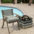 thumbnail image 6 of ARDEN Outdoor Seat Cushion, 21 x 21, Water Repellent, Fade Resistant 21 x 21, Neutral Aurora Damask, 6 of 11