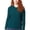 Deep Teal, variant on Women's Plus Roll Neck Sweater (Deep Teal, 3X)