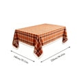 thumbnail image 3 of Christmas Plaid Tablecloth, Classic Tartan Checkered Table Cover with Elegant Drape Wrinkle Resistant Design and Reusable Holiday Style, Christmas Dinner Party Dining Table Restaurant Home Decor, 3 of 7