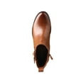 thumbnail image 6 of TMA EYES Brown Leather Ankle - Length Boots with Gold Buckle Decoration, 6 of 9