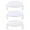 White, variant on Gymnture 3pc Microwave Plate Stacker Multi-functional Rack Tray with Handle