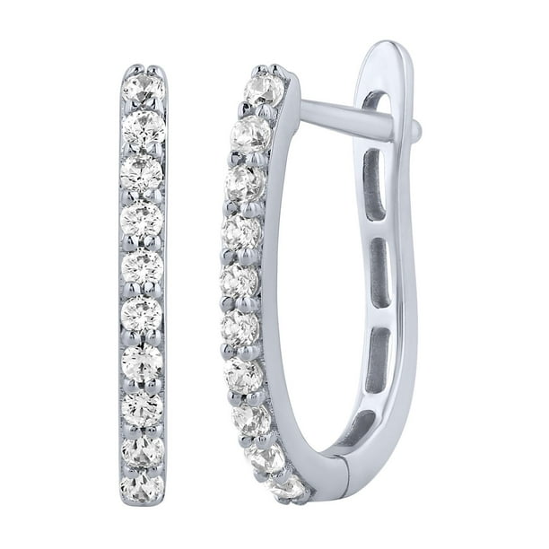 CLASSICAL Diamonds 20〜23 0.23 CT. T.W. Diamond Hoop Earrings in 14K Gold - Samsclub.com