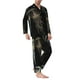 thumbnail image 2 of Balery Jellyfish Pijama para Hombre de Dos Piezas con Manga Larga, Conjunto de Dormir y Descanso Suave con Bolsillos-Medium, 2 of 7