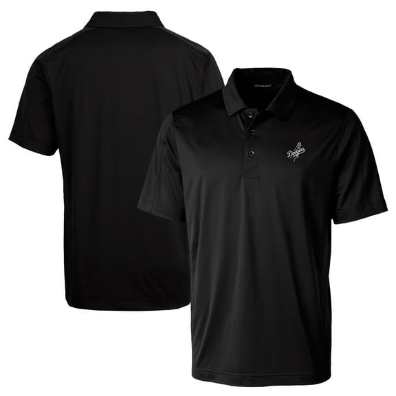 Men's Cutter & Buck Black Los Angeles Dodgers Big & Tall Prospect Eco Textured Stretch Recycled