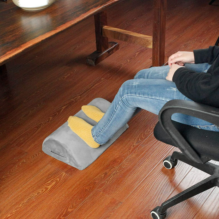 Footrest for Under Desk with Non-Slip Massaging Micro Beads Base