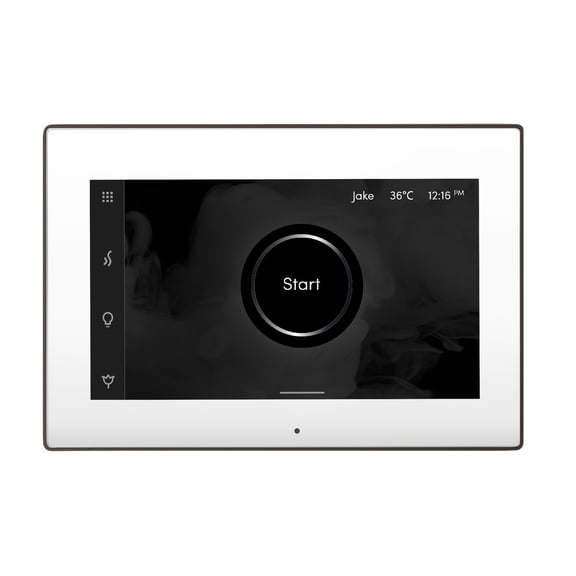 Mr Steam iSteamX Steam Shower Control and Steamhead in White OilRubBronze