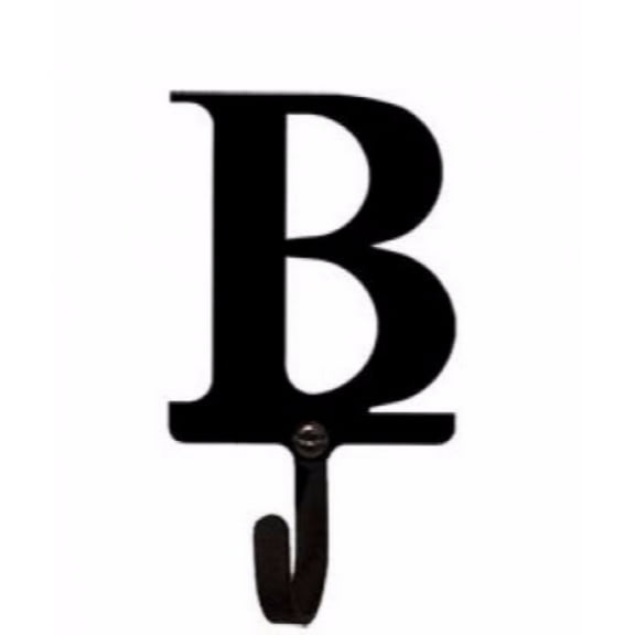 Village Wrought Iron WH-B-S Letter B Wall Hook Small