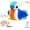 Blue Bird, variant on Homieway Large Interactive Chirping Bird Cat Toy, Flapping Wings Hanging Cat Toy, USB Rechargeable Electric Sparrow Shaking Bird for Indoor Cats, Brown