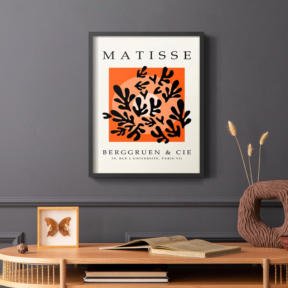 Matisse CXLV Framed Print in Black Solid Wood 8 x 10 Framed Print