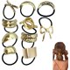 thumbnail image 1 of Coleteros dors, bandas metálicas para el pelo, pulseras para mujer, brazaletes dors para coletas, para el trabajo, deportes y yoga., 1 of 4