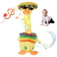 thumbnail image 3 of CIVG 13.7" Dancing Duck baby Toy Talking Musical Singing Duck Toy Recording and Repeating What You Say Electronic Ducks Animal Plush Toys with 120 Songs and Glow for Toddlers Kids, 3 of 9