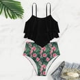 thumbnail image 7 of Brqkzdu Modest Swimwear Tankini for Girls Ruffled Swim Top Tummy Control Floral High Waisted Shorts Tankini Swimsuit, 7 of 7