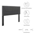 thumbnail image 6 of Tufted Headboard, Twin Size, Dark Grey Gray, Velvet, Mid Century Bedroom, Modern Contemporary Boutique HB35254, 6 of 9