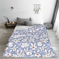 thumbnail image 5 of Sikiie Rabbit And Floral Ultra-Soft Micro flannel Blanket Luxury All Seasons Warm Blanket for Bedding Sofa and Travel (4 sizes)-60"x50", 5 of 7