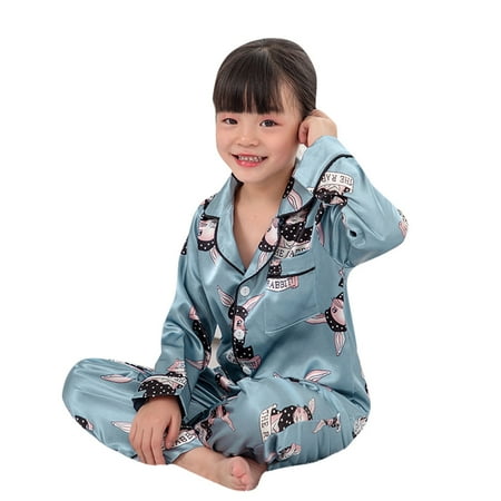

EUMODR Owl Toddler Girl Pajamas Fleece Toddler Tops+Pants Baby Girls Rabbit Sleepwear Pajamas Outfits Cartoon Boys Girls Outfits&Set