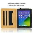 thumbnail image 7 of iPad Case 9th 8th 7th Generation 10.2 (2019 / 2020 / 2021) Leather Smart Cover Pencil Holder Wallet with Magnetic Sleep Wake Kickstand For Apple, 7 of 7