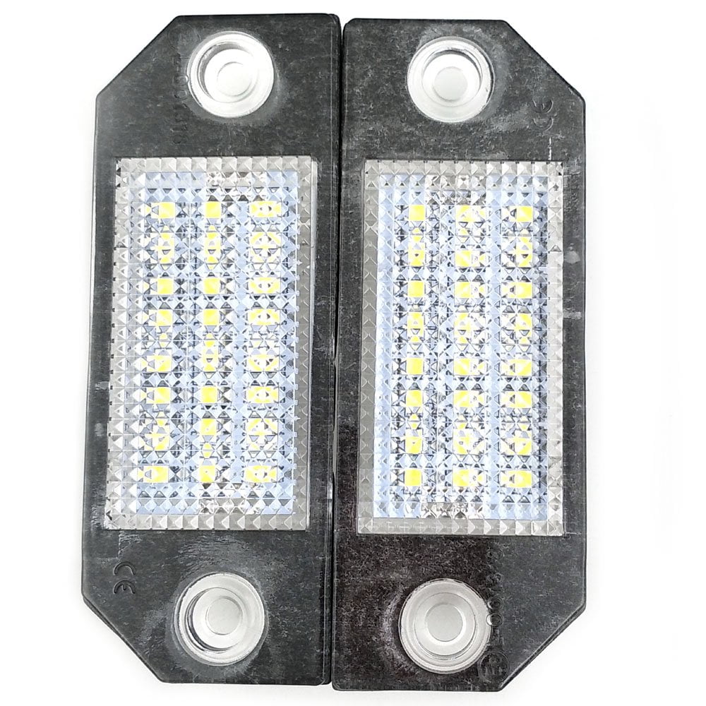 Nikauto 2Pcs 6500K LED License Plate Light 3528SMD Number Plate Light for Ford Focus C-MAX 2003 Ford Focus MK2 2003-2008